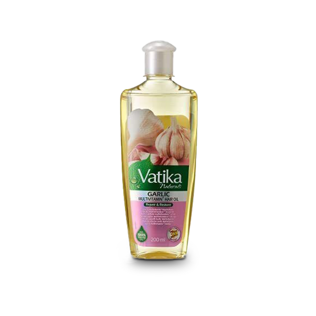 Vatika Naturals Garlic Multivitamin Hair Oil - Repair & Restore (200 ml) - Sabina London