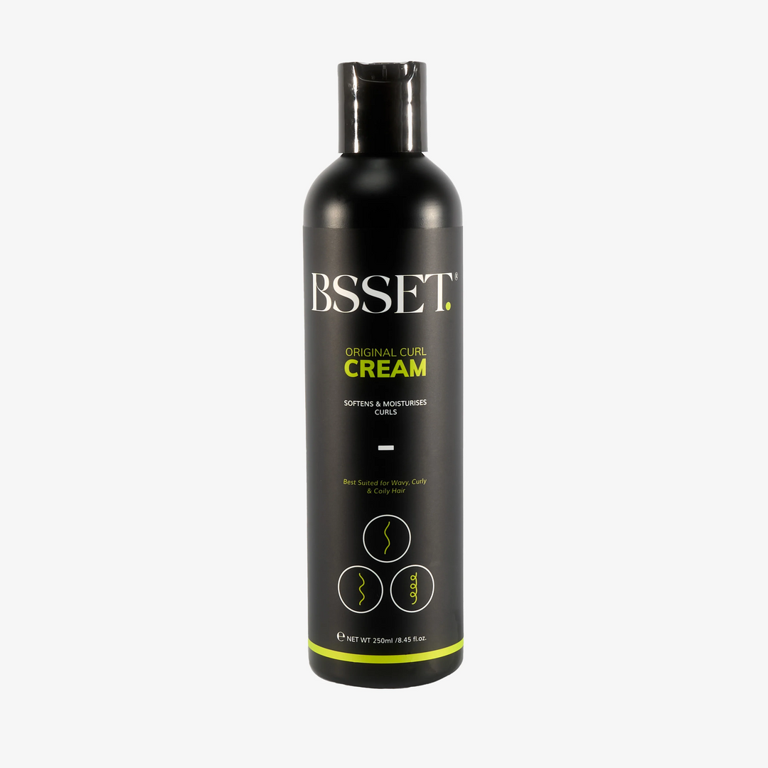 BSSET Original Curl Cream - Softens & Moisturises Curls, with Jamaican Black Castor Oil & Olive Oil (250 ml)
