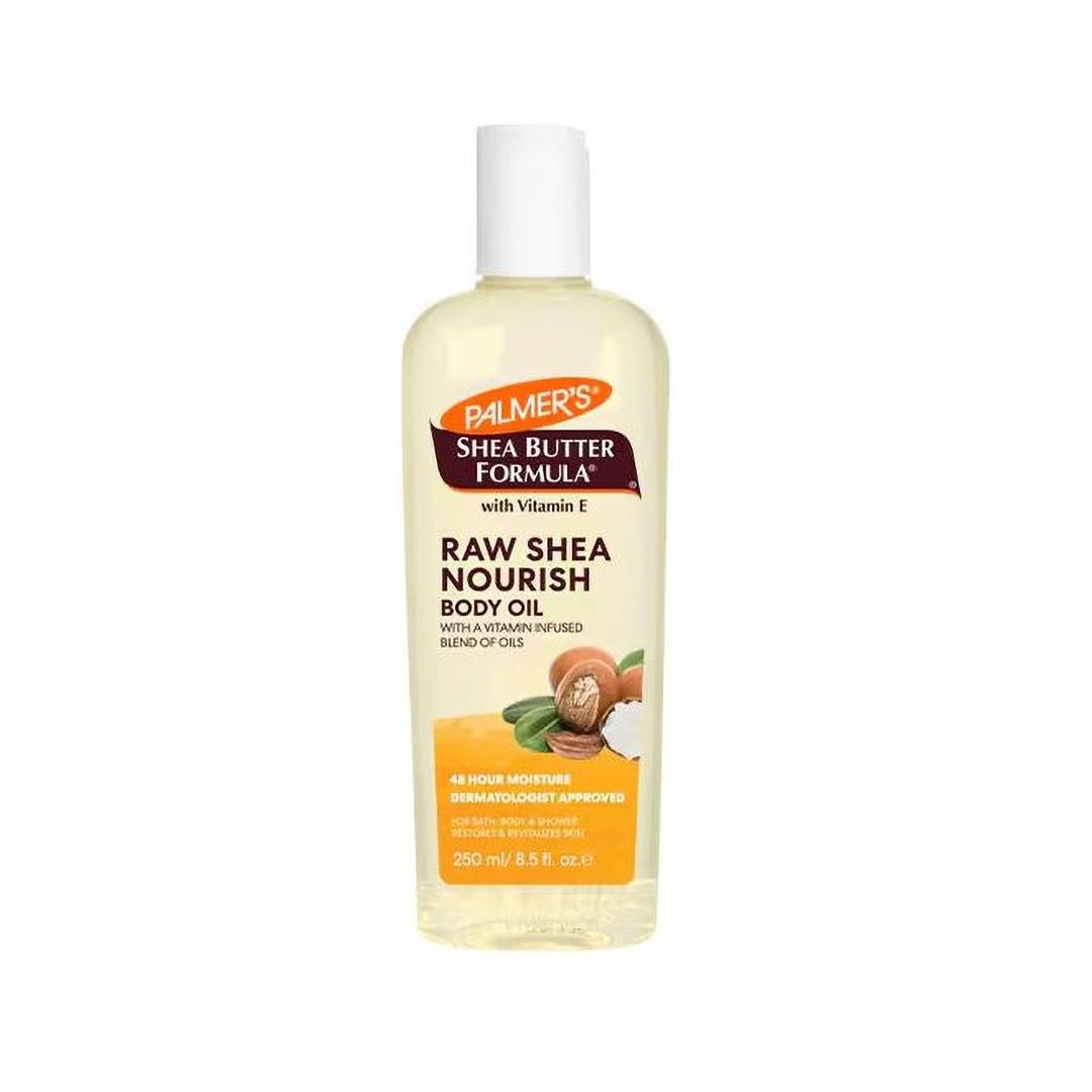 Palmer's Raw Shea Butter Formula Nourishing Body Oil with Vitamin E - Deep Moisture for Dry Skin (250 ml)