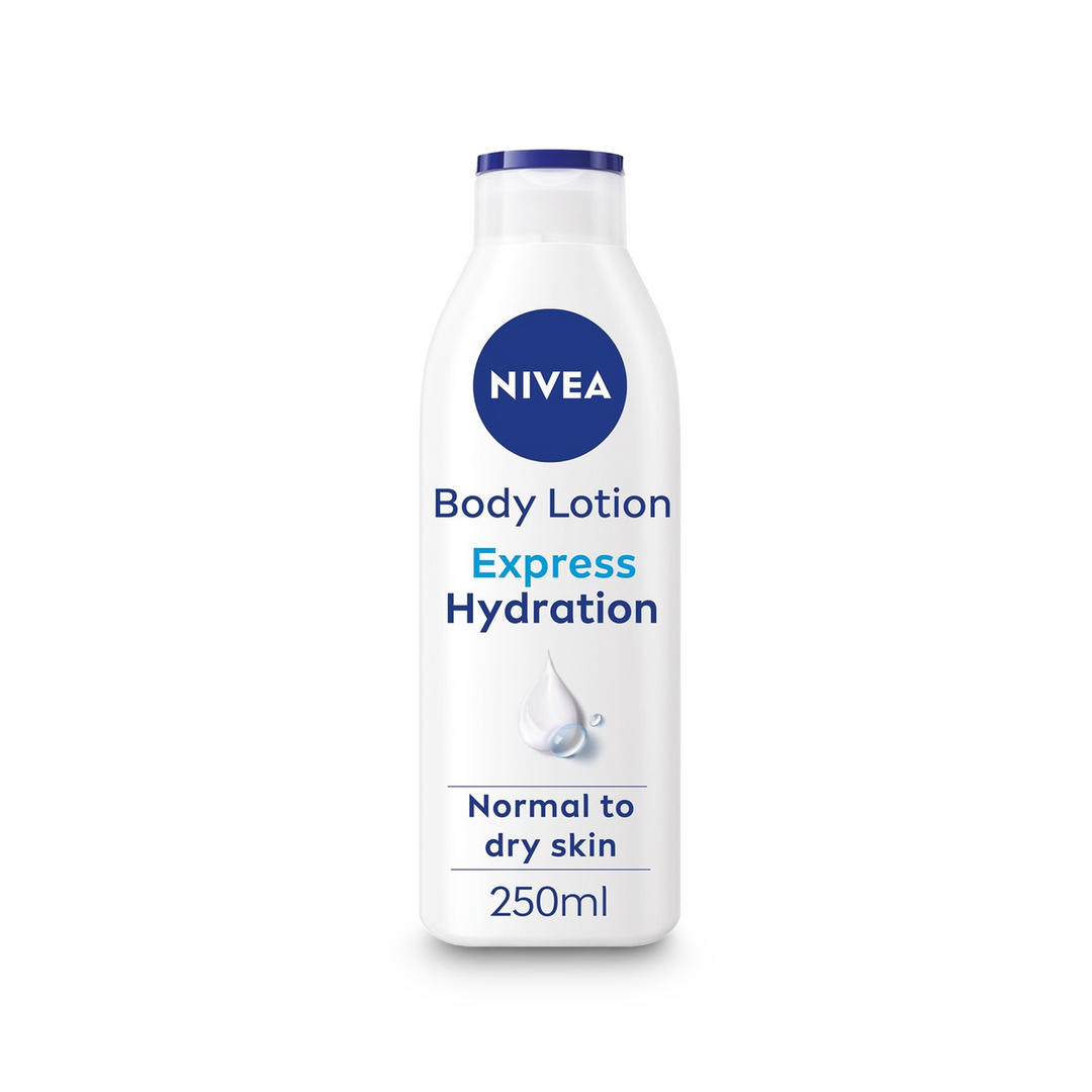 NIVEA Express Hydration - 48h Deep Moisture Body Lotion with Sea Minerals (250 ml)
