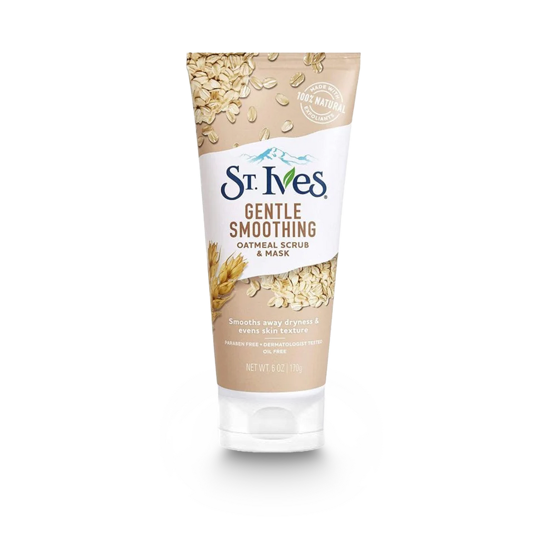 St. Ives Nourish & Smooth Oatmeal Dual-Action Scrub & Mask for Soothed and Hydrated Skin (150 ml)