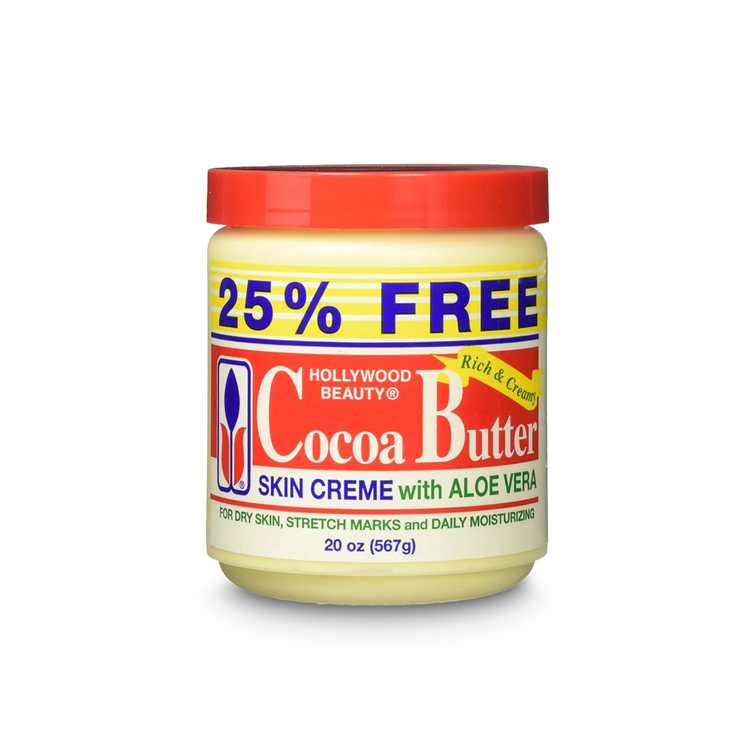 Hollywood Beauty - Cocoa Butter Skin Creme with Aloe Vera for Dry Skin & Stretch Marks (567 g)