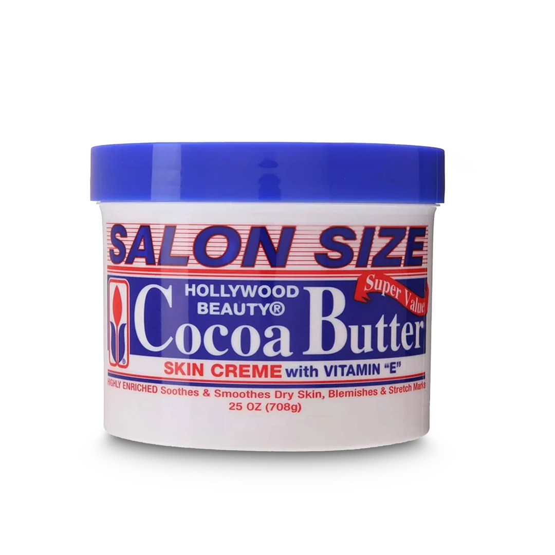 Hollywood Beauty - Cocoa Butter Enriched Skin Creme with Vitamin E for Dry Skin & Stretch Marks (708 g)