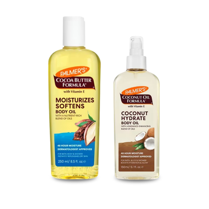 Palmer's 48-Hour Moisture Body Oil Duo – Cocoa Butter & Coconut Hydrate (8.5 fl. oz. & 5.1 fl. oz.)