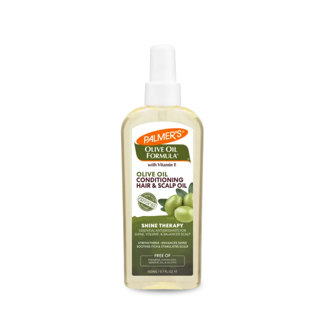Palmer's Olive Oil Formula Shine Therapy Bundle – Shampoo, Conditioner & Hair and Scalp Oil with Jamaican Black Castor Oil