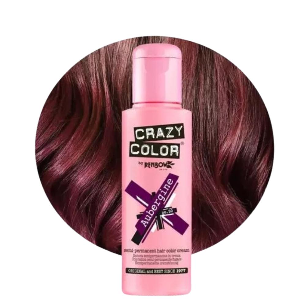 Crazy Color Semi-Permanent Hair Dye 100ml - 40 Vibrant Shades | Vegan, Cruelty-Free Bright Hair Color Cream | Sabina London