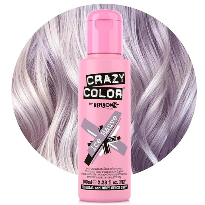 Crazy Color Semi-Permanent Hair Dye 100ml - 40 Vibrant Shades | Vegan, Cruelty-Free Bright Hair Color Cream | Sabina London