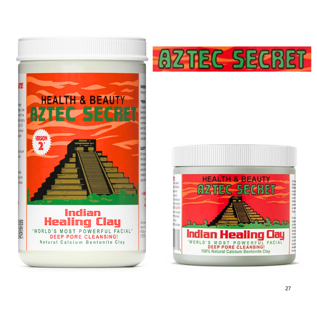 Aztec Secret Indian Healing Clay - Natural Calcium Bentonite Clay for Deep Pore Cleansing