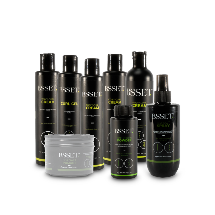 BSSET Ultimate Curl & Hair Styling Bundle - Complete Collection for Curl Definition, Volume & Texture