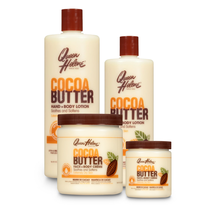 Queen Helene Cocoa Butter Crème & Lotion Bundle - Complete Hydration Set