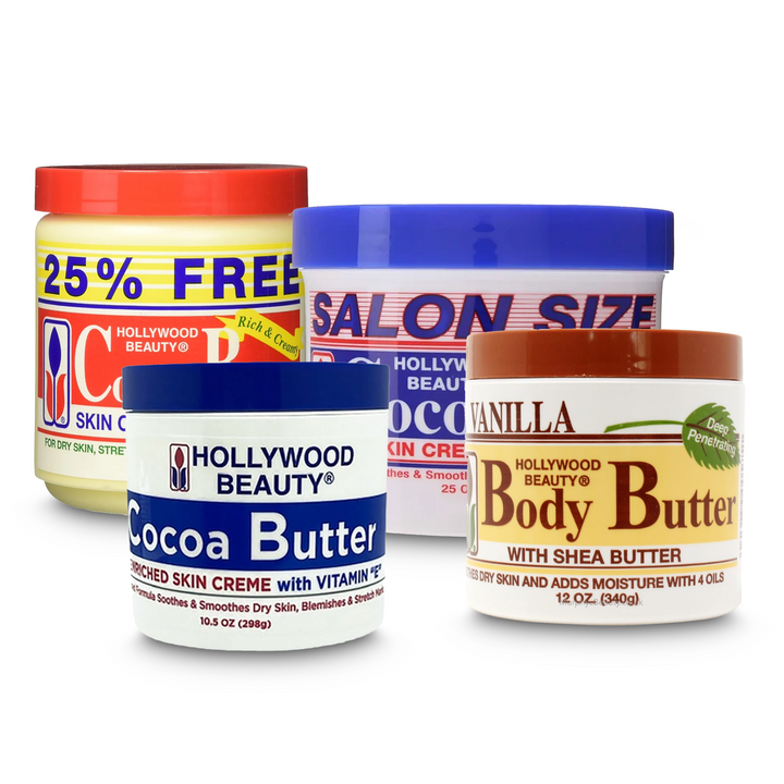 Hollywood Beauty Cocoa Butter & Shea Butter Skin Care Collection
