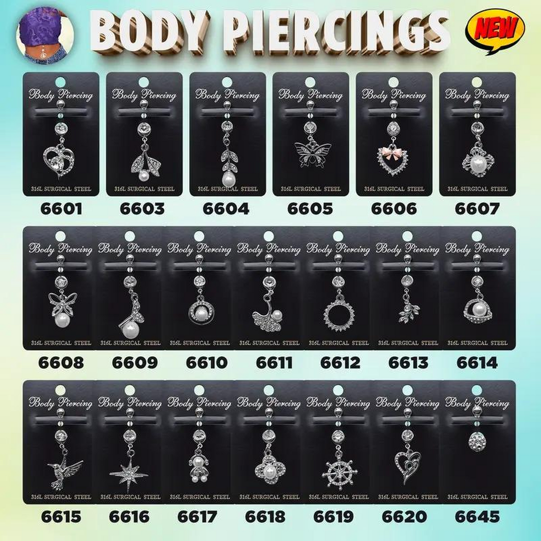Beauty Ambition - Surgical Steel Navel Rings for Elegance & Comfort
