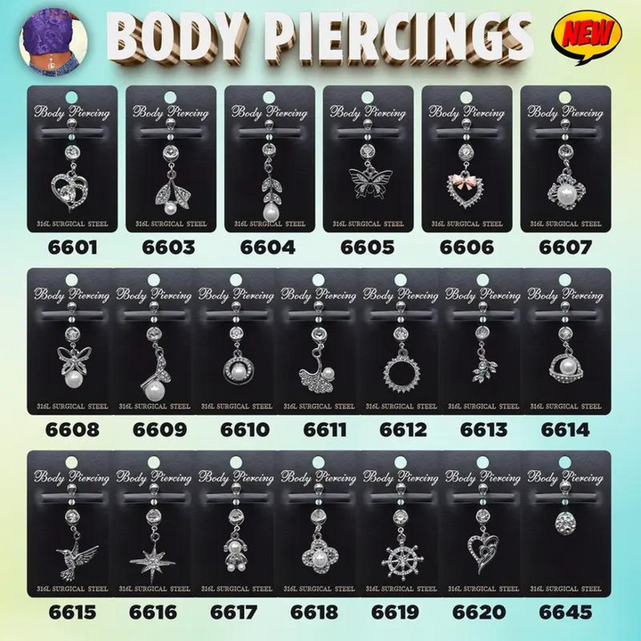 Beauty Ambition - Surgical Steel Navel Rings for Elegance & Comfort