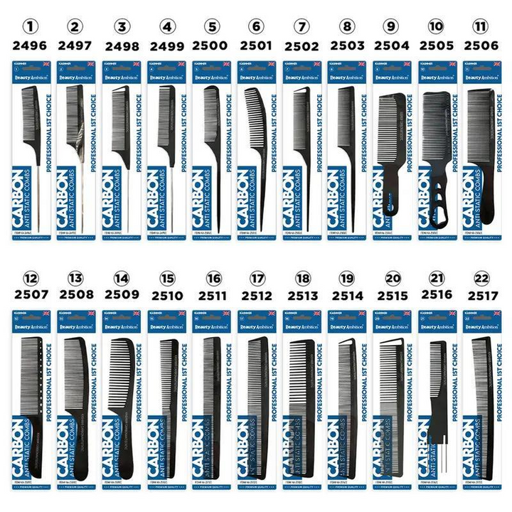 Beauty Ambition - Anti-Static Carbon Fiber Barber Comb for Precision Styling