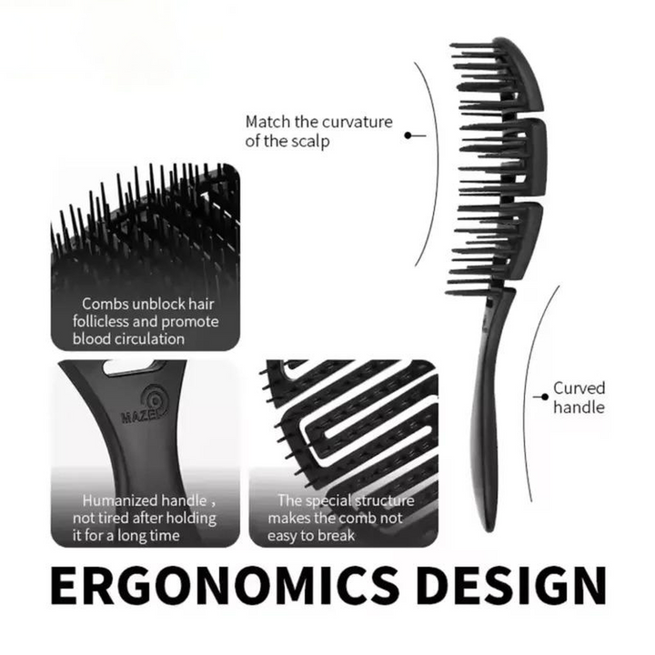 Kashmir Accessories - Professional Detangling Hair Brush for Smooth & Healthy Hair