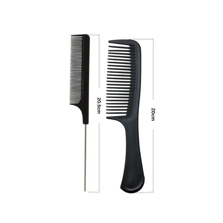 Beauty Ambition - Professional 10-Piece Hair Styling Comb Set for All Hair Types