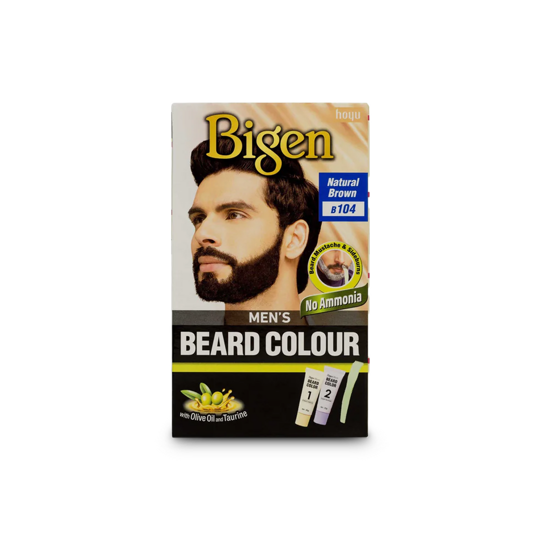 Bigen Men's Beard Colour B100-B105 - Ammonia-Free Permanent Beard Dye for Men with Taurine & Olive Oil (Fast-Touch Comb)