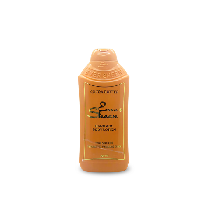 Ever Sheen Cocoa Butter Skin Care Bundle - Hand and Body Lotion, Creme, and Beauty Soap for Softer, Younger-Feeling Skin