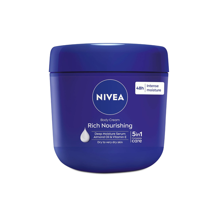 NIVEA Rich Nourishing - 5-in-1 Complete Care Body Lotion & Cream for Dry to Very Dry Skin