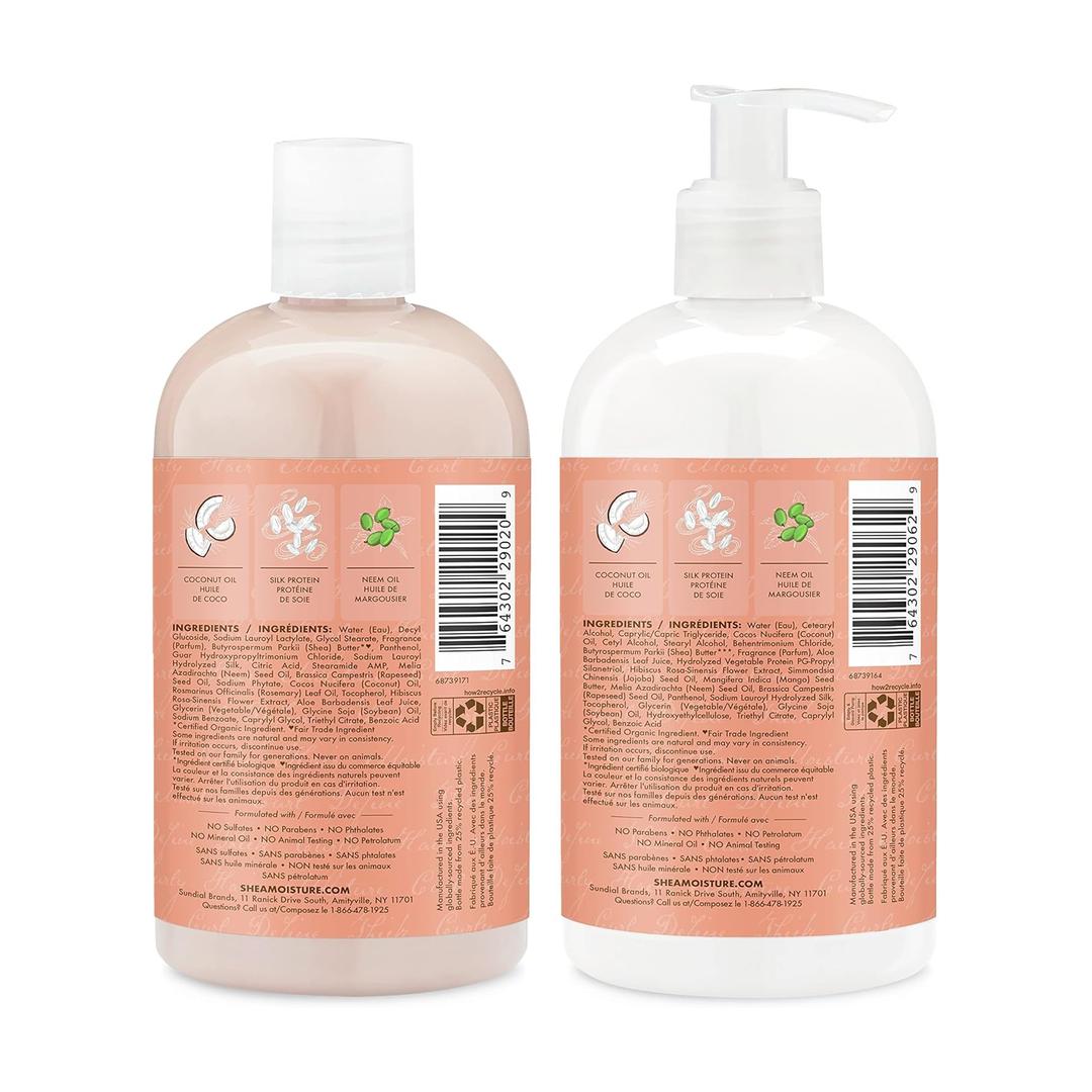 Shea Moisture Coconut & Hibiscus Curl Care Bundle (5‑Piece) – Luxe Curl Hydration | Sabina London