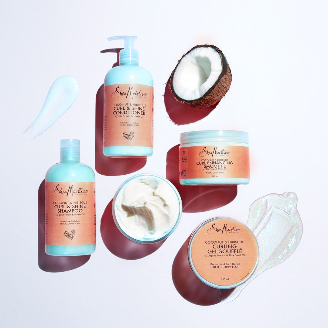 Shea Moisture Coconut & Hibiscus Curl Care Bundle (5‑Piece) – Luxe Curl Hydration | Sabina London