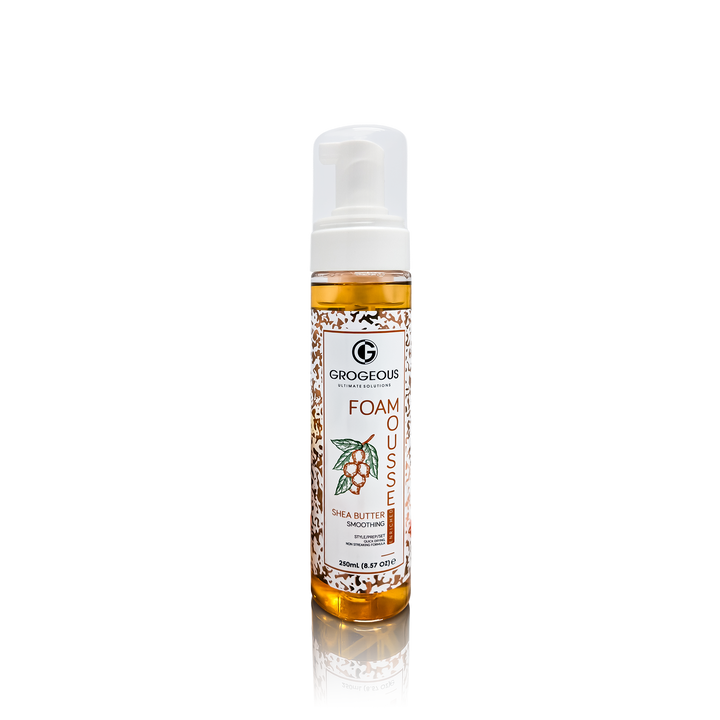 Grogeous Shea Butter Smoothing Hair Foam - Frizz Control & Soft Definition
