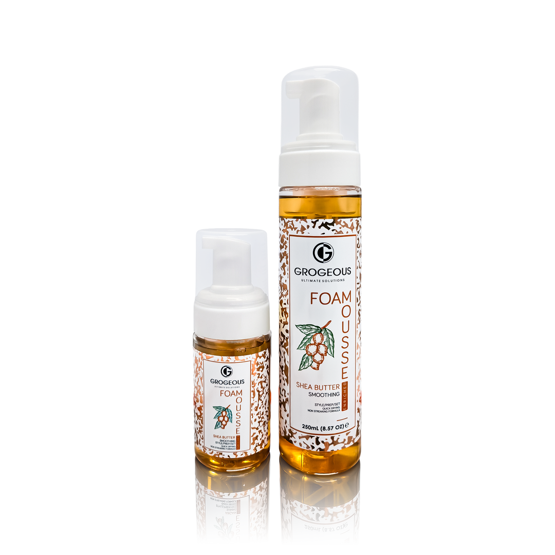 Grogeous Shea Butter Smoothing Hair Foam - Frizz Control & Soft Definition