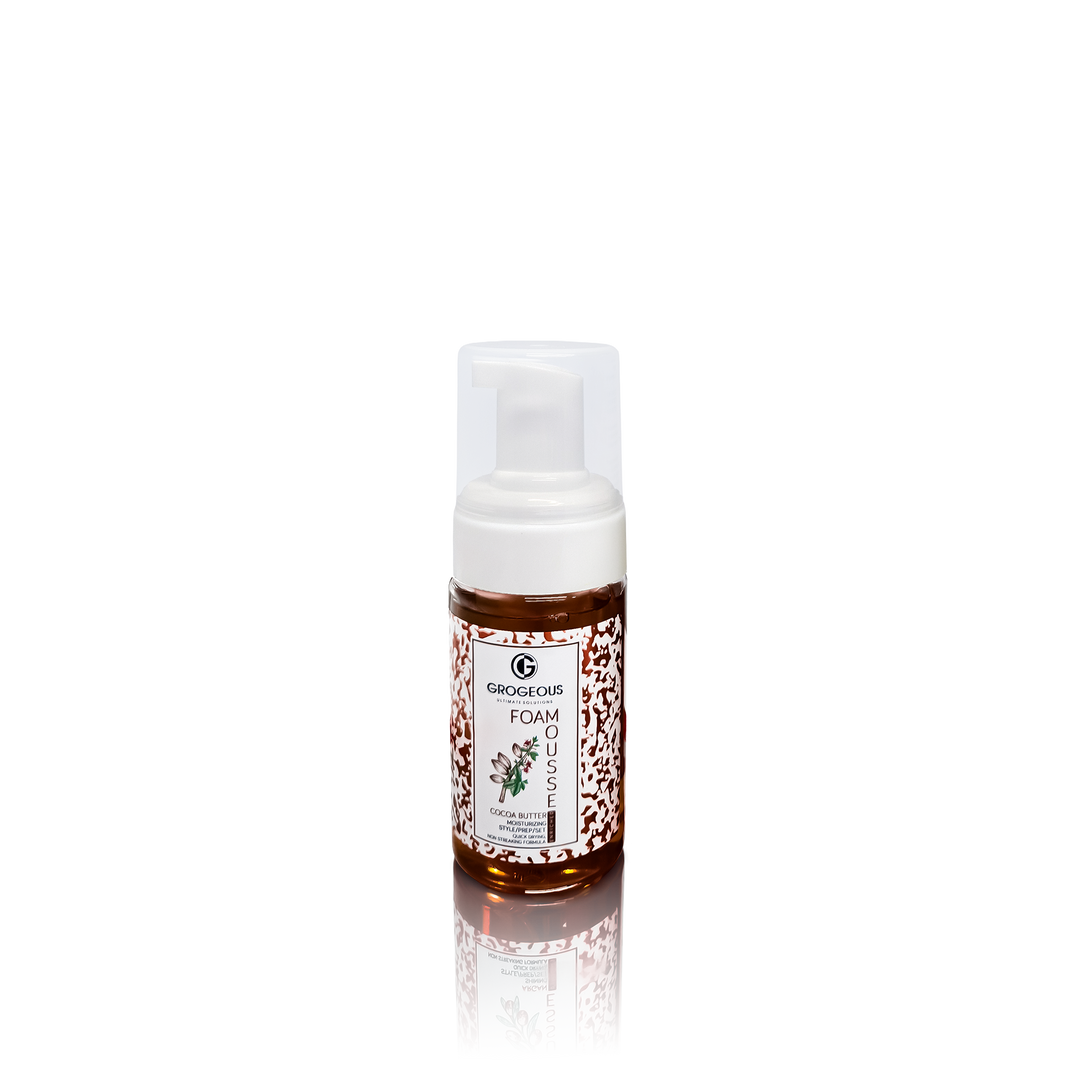 Grogeous Cocoa Butter Moisturizing Hair Foam Mousse - Hydrating & Silky Soft Finish