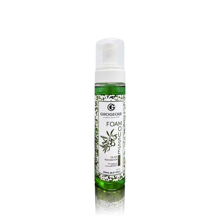 Grogeous Olive Restoration Hair Foam Mousse - Deep Repair & Moisture Care