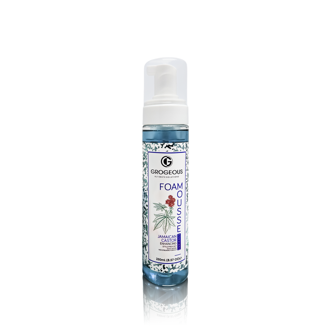 Grogeous Jamaican Castor Enhancing Hair Foam Mousse - Strength & Shine Boost