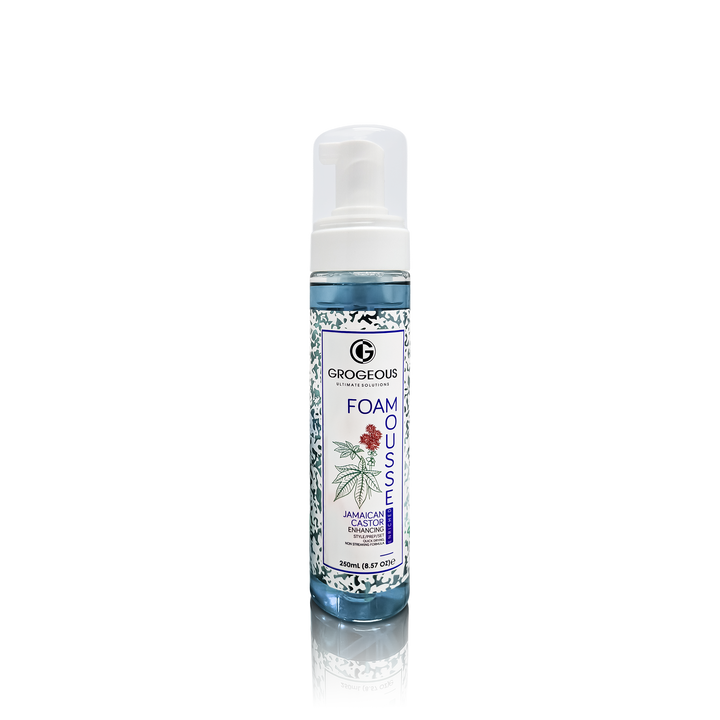 Grogeous Jamaican Castor Enhancing Hair Foam Mousse - Strength & Shine Boost