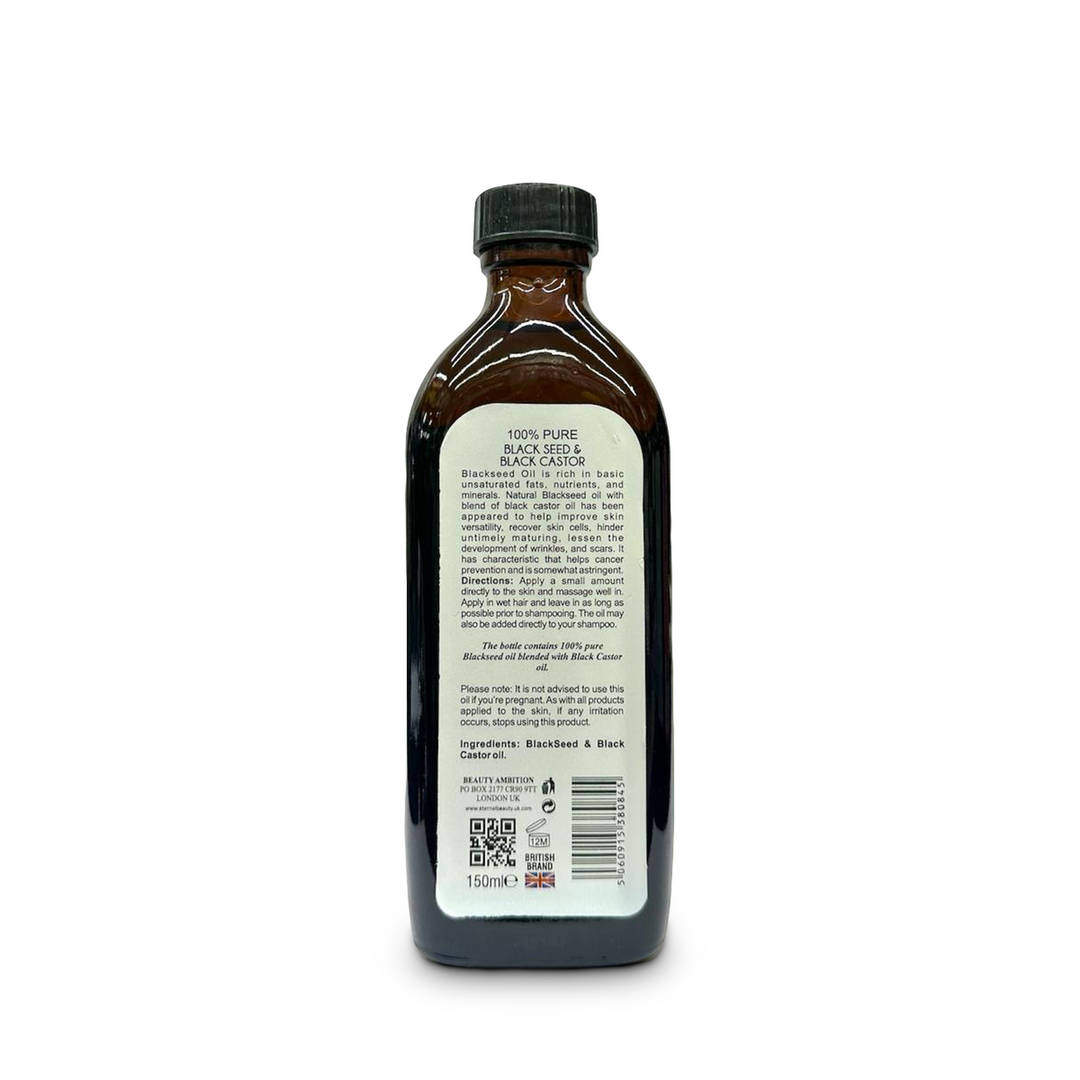Beauty Ambition Black Seed & Black Castor Oil Blend (150 ml) | Sabina London