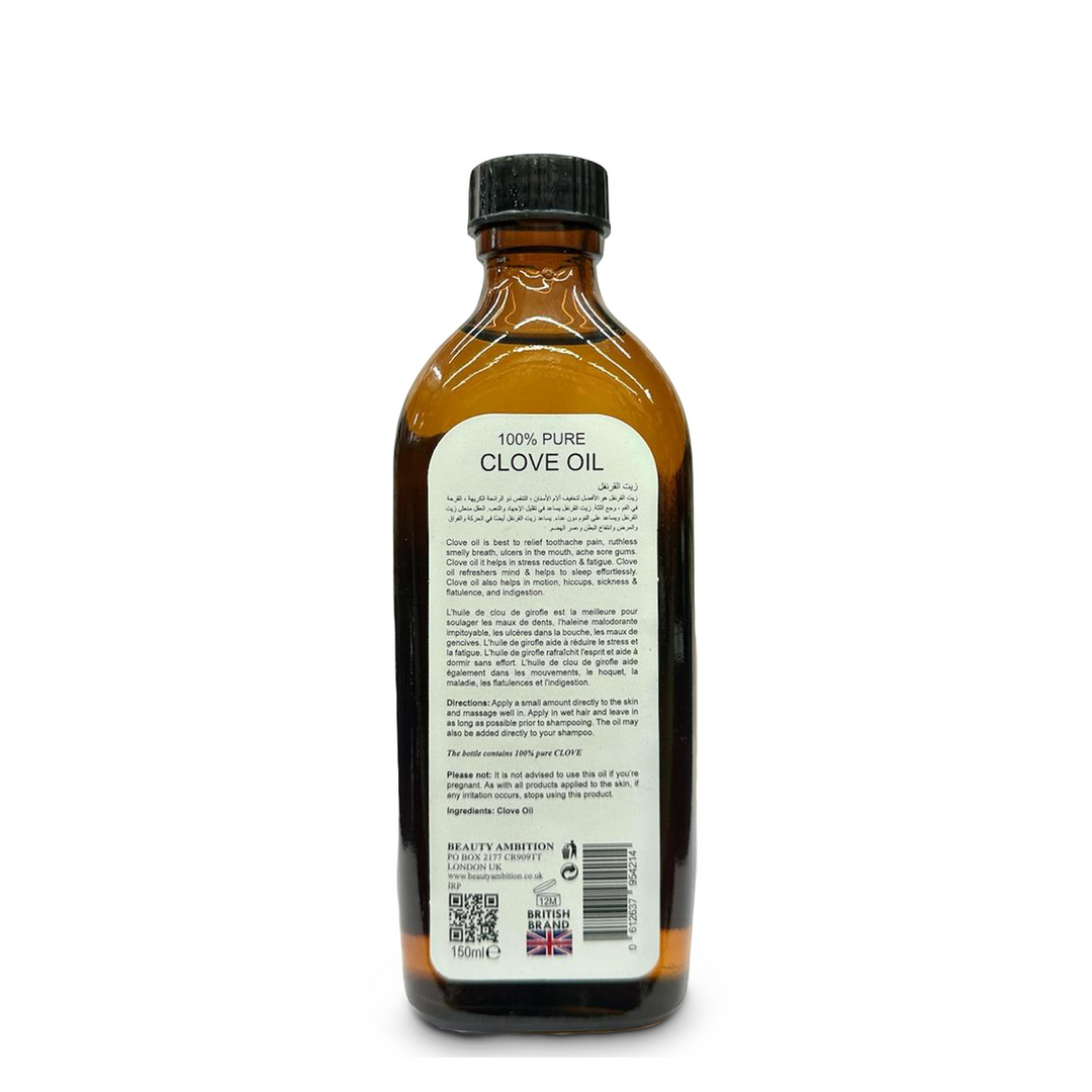 Beauty Ambition Clove Oil - Therapeutic Aromatic Elixir (150 ml) | Sabina London