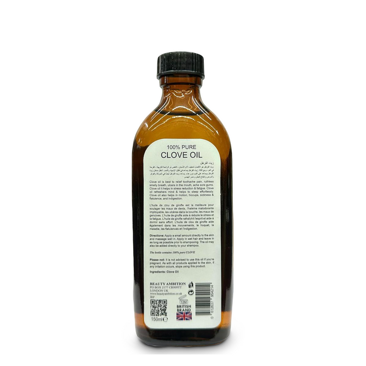 Beauty Ambition Clove Oil - Therapeutic Aromatic Elixir (150 ml) | Sabina London