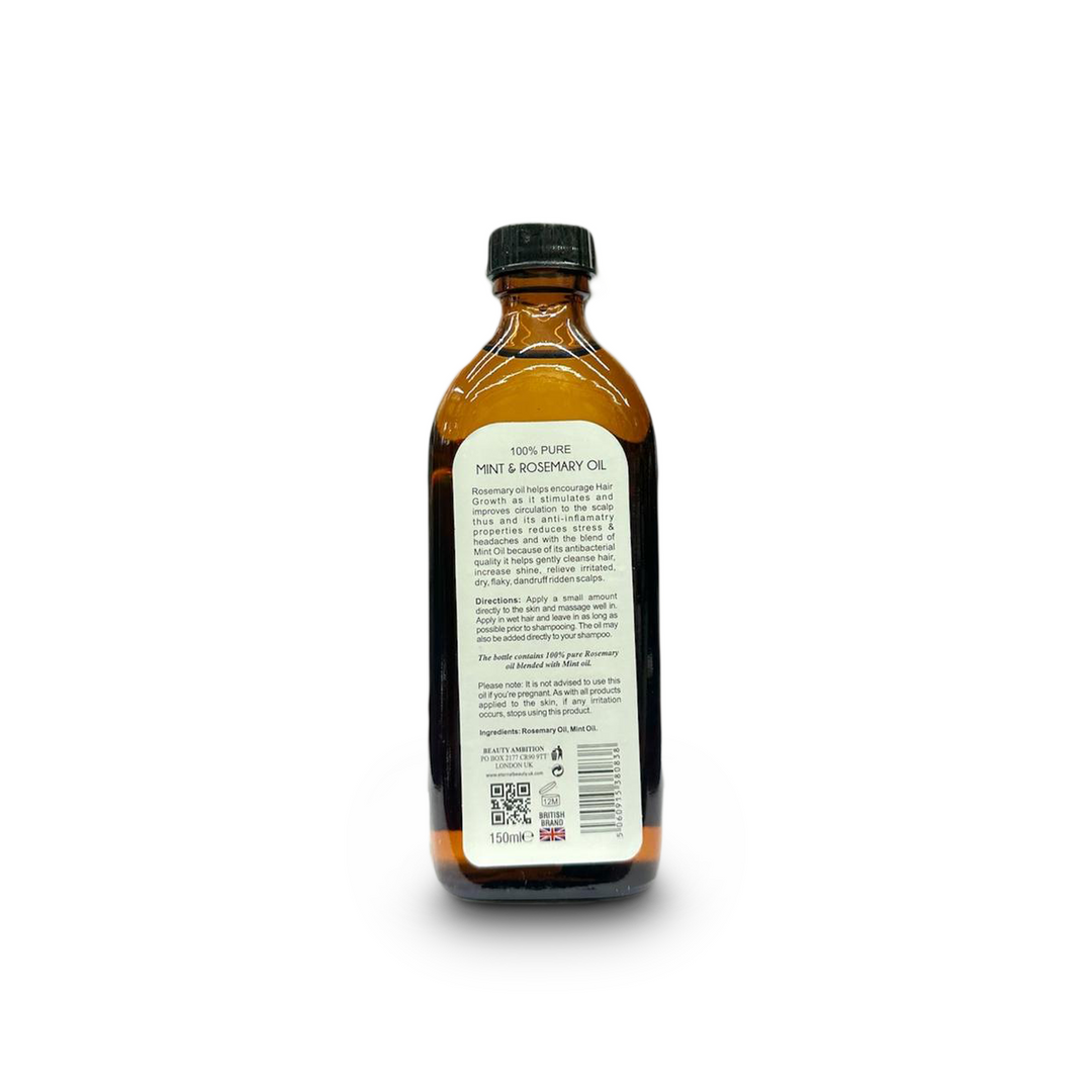 Beauty Ambition Mint & Rosemary Oil - Refreshing Botanical Blend (150 ml) | Sabina London