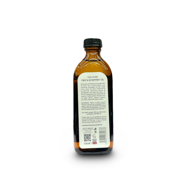 Beauty Ambition Mint & Rosemary Oil - Refreshing Botanical Blend (150 ml) | Sabina London