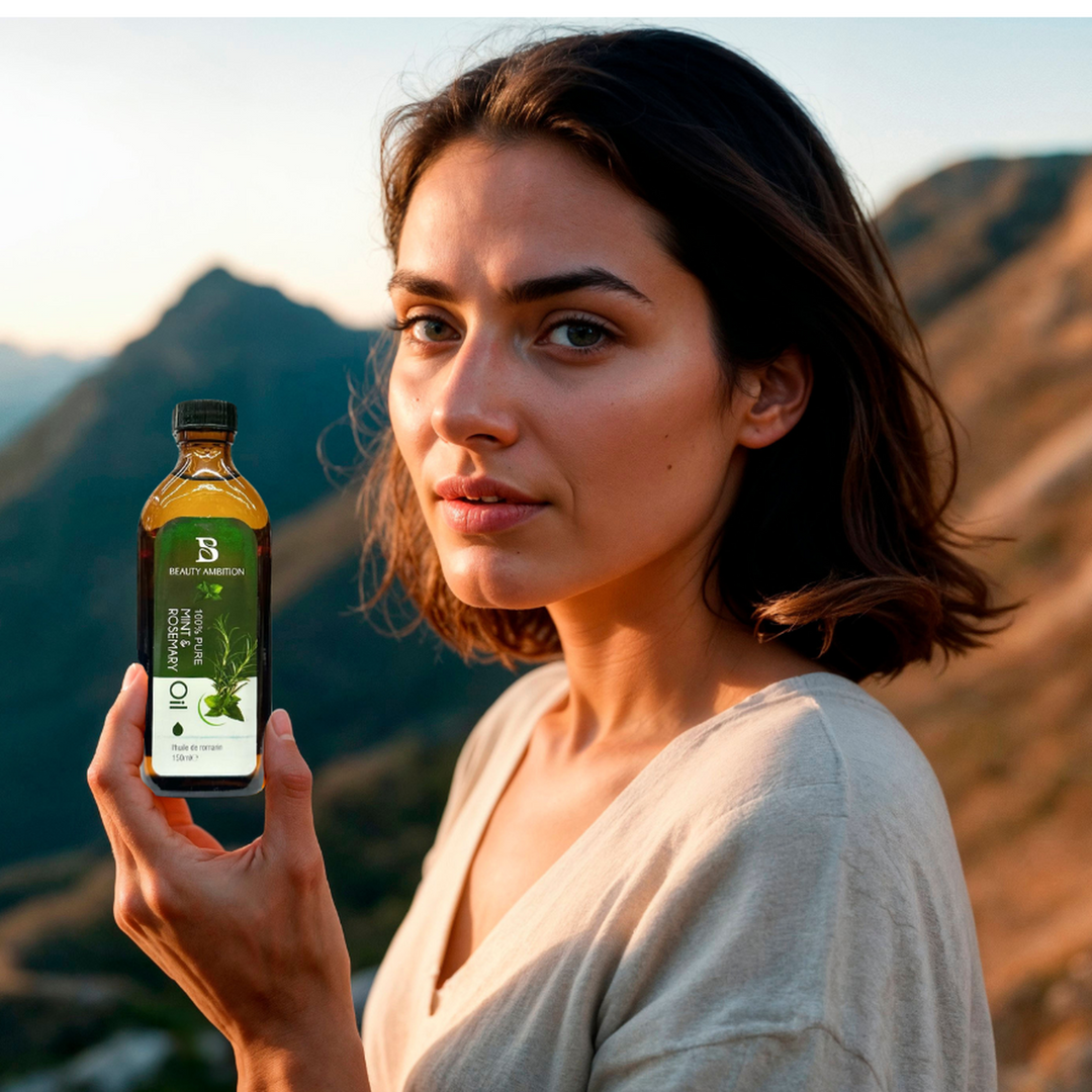 Beauty Ambition Mint & Rosemary Oil - Refreshing Botanical Blend (150 ml) | Sabina London
