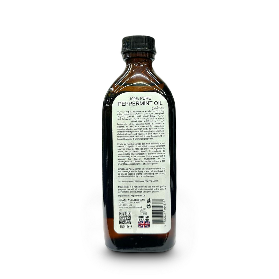 Beauty Ambition Peppermint Oil - Invigorating Essential Oil (150 ml) | Sabina London