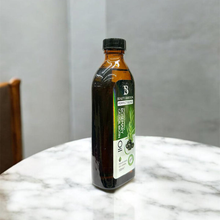 Beauty Ambition Rosemary Castor Biotin Oil - Strength & Growth Boost (150 ml) | Sabina London