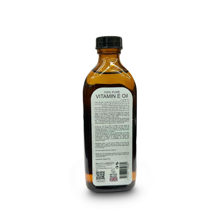 Beauty Ambition Vitamin E Oil - Nourishing Antioxidant Elixir (150 ml) | Sabina London