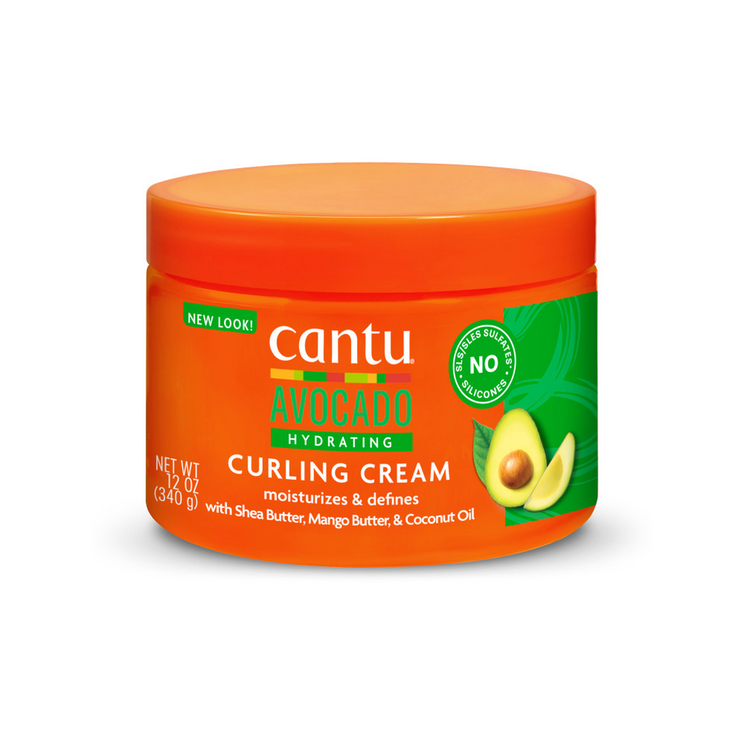 Cantu Avocado Curl Revival Cream for Defined, Hydrated Curls (340 g)