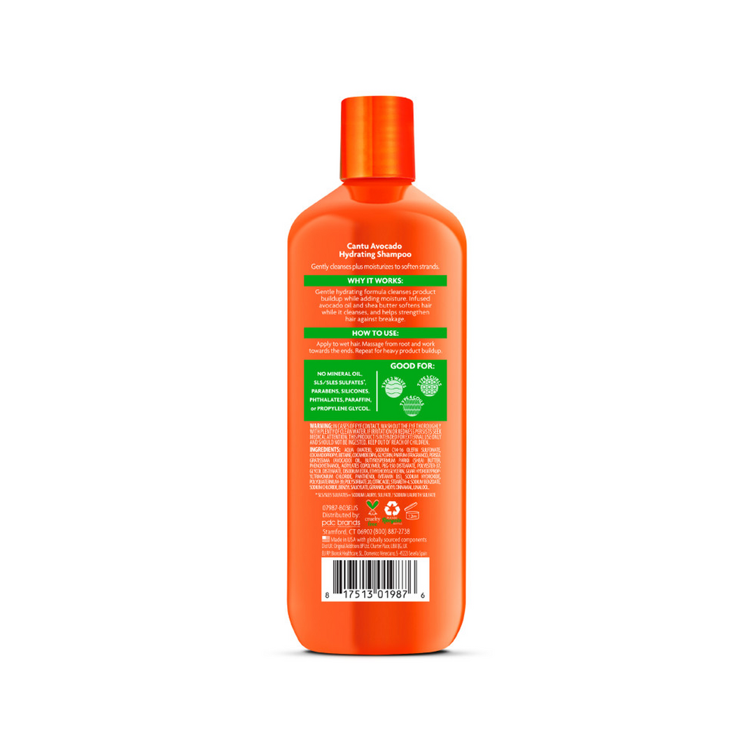 Cantu Avocado Hydrating Shampoo for Moisture-Rich Curls (400 ml)