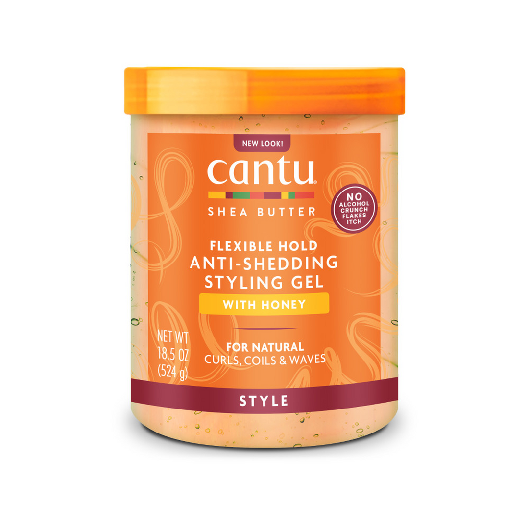 Cantu Shea Butter Honey Anti-Shedding Styling Gel - Maximum Hold & Nourishment