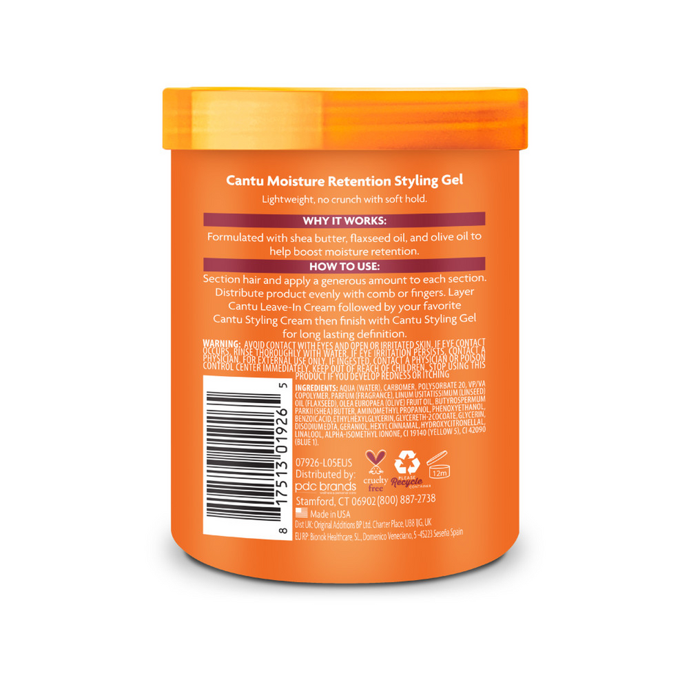 Cantu Shea Butter Moisture Retention Styling Gel - Flaxseed & Olive Oil Infusion