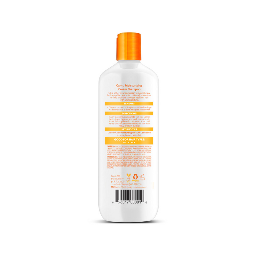 Cantu Shea Butter Moisturizing Cream Shampoo - Sulfate-Free Hydration