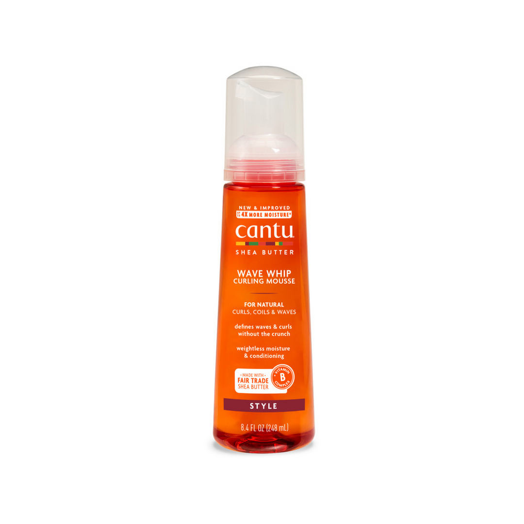 Cantu Shea Butter Wave Whip Curling Mousse - Touchable, Frizz-Free Curls