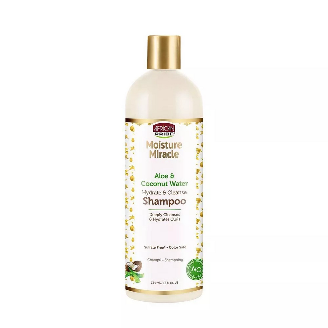 African Pride Moisture Miracle - Aloe & Coconut Water Hydrate & Cleanse Shampoo (354 ml)