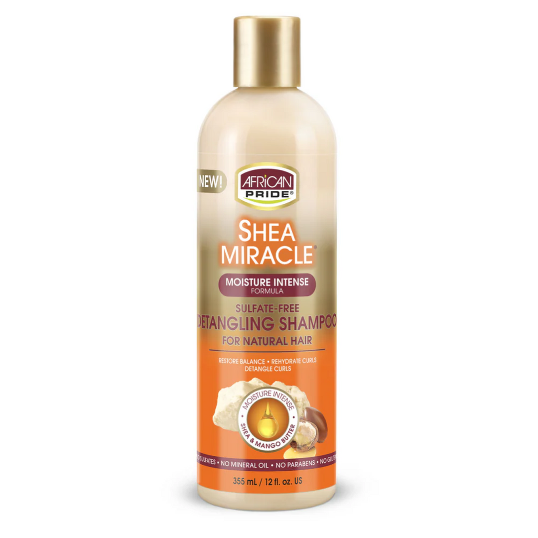 African Pride Shea Miracle - Sulfate-Free Detangling Shampoo for Natural Hair (355 ml)