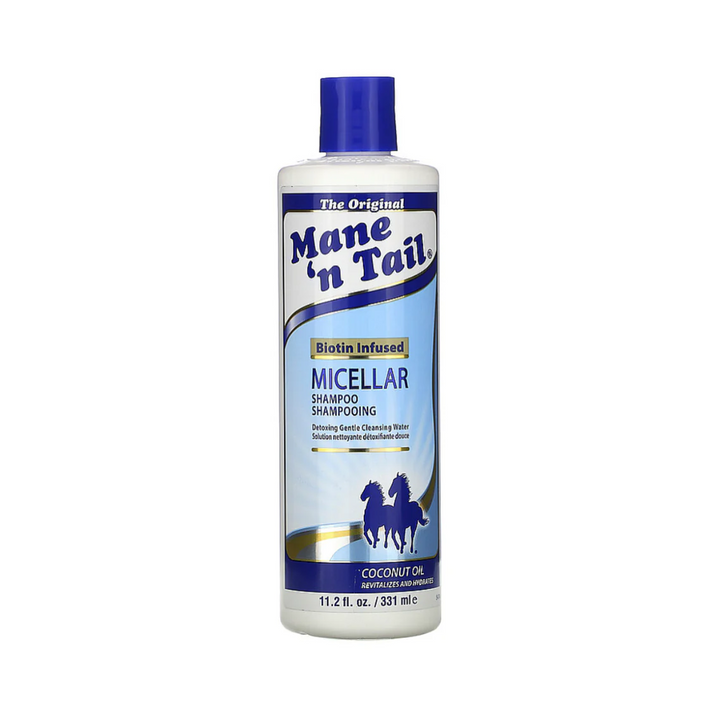 Mane 'n Tail Biotin-Infused Micellar Shampoo - with Coconut Oil - Detoxing Gentle Cleanser (331 ml)