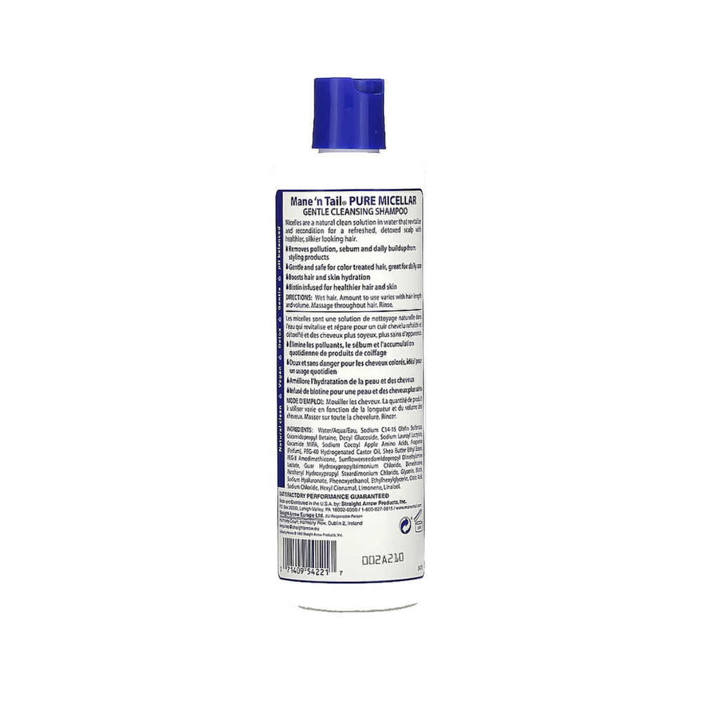 Mane 'n Tail Biotin-Infused Micellar Shampoo - with Coconut Oil - Detoxing Gentle Cleanser (331 ml)